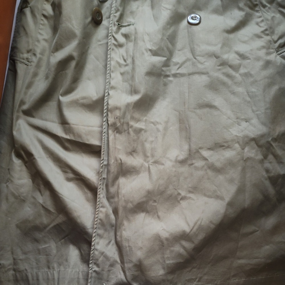 1940's US Army Trenchcoat WW2, Officer's O'coat Field, 38R, Great Shape! W Belt - Picture 16 of 16